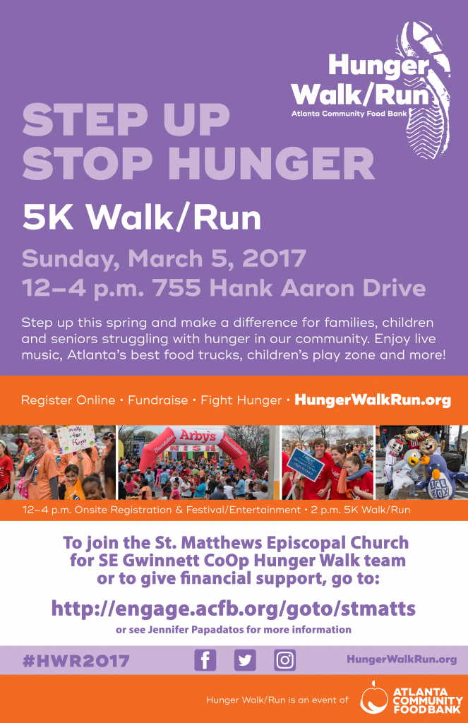 Hunger Walk St. Matthews Episcopal Church